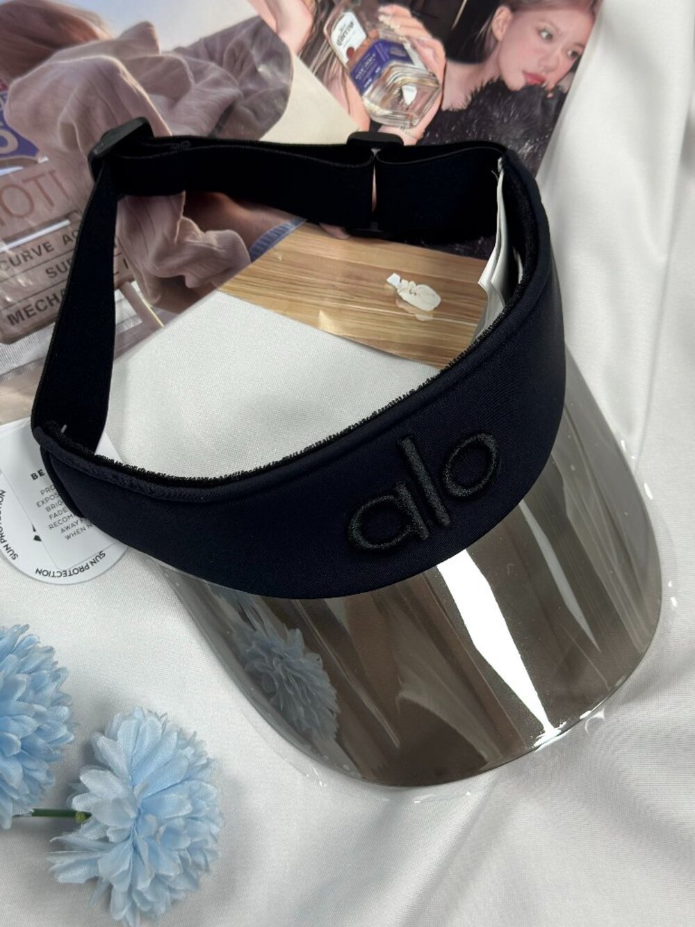 Versatile🎩Alo Yoga Airlift Solar Visor Black Tennis Golf 🎐Minimalist Style